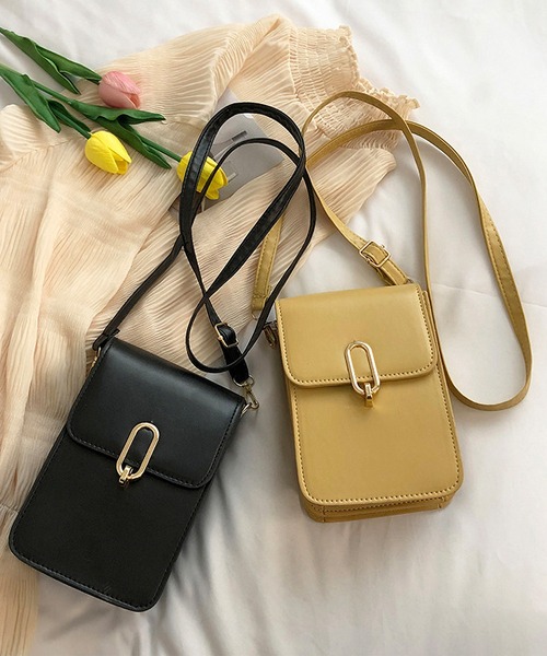 TABI PAL（タビパル）の「2つ仕分け　コンパクトショルダー/スマホ入れ（ショルダーバッグ・レディース・イエロー/ブラック/ホワイト・FREE）」の14枚目の写真