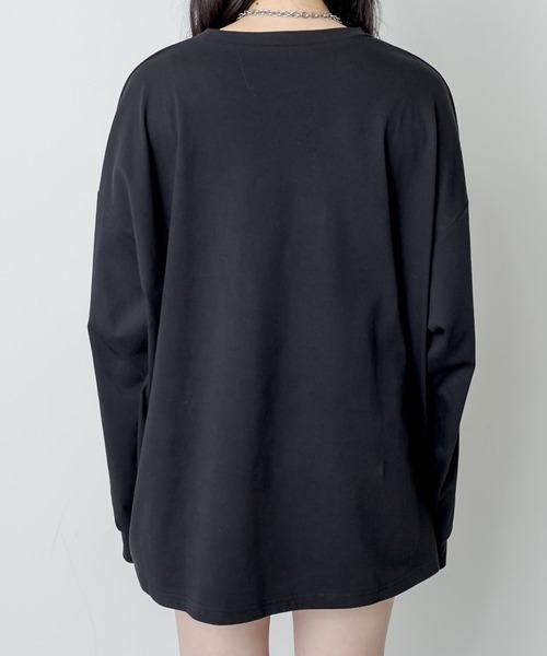 RASVOA(ラスボア)の「MOON ロンT(Tシャツ/カットソー・レディース・ブラック/オフホワイト・FREE)」の18枚目の写真