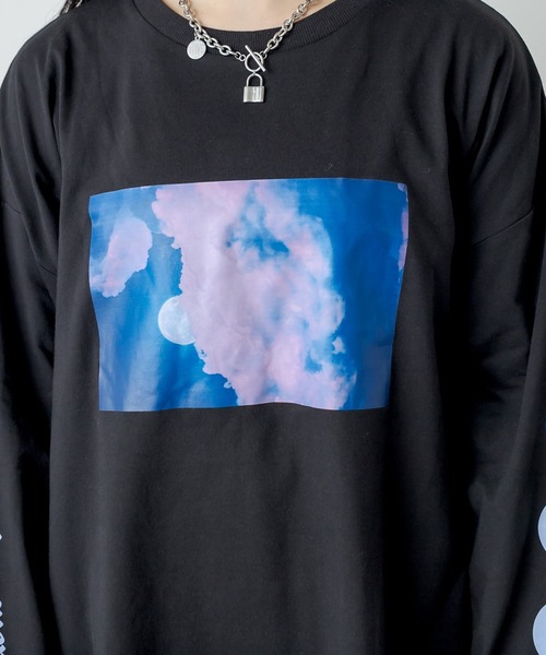RASVOA(ラスボア)の「MOON ロンT(Tシャツ/カットソー・レディース・ブラック/オフホワイト・FREE)」の19枚目の写真