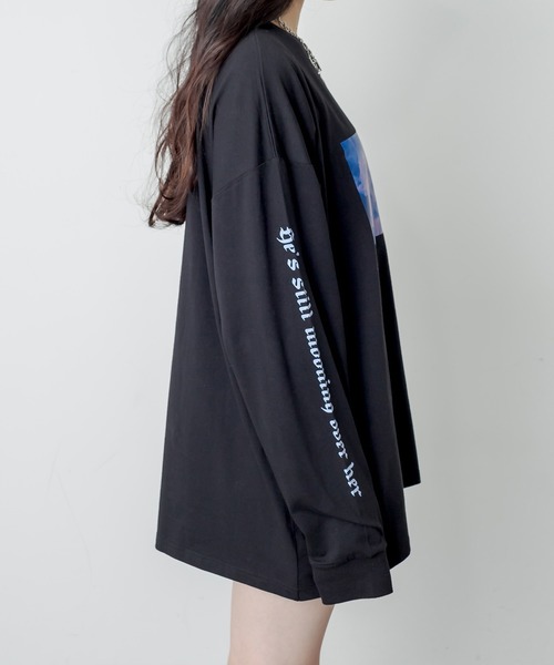 RASVOA(ラスボア)の「MOON ロンT(Tシャツ/カットソー・レディース・ブラック/オフホワイト・FREE)」の16枚目の写真