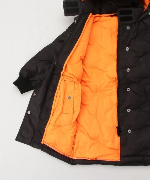 DIESEL（ディーゼル）の「DIESEL KID ジュニア ダウンコート リアルダウン（ダウンジャケット/コート・キッズ・ワインレッド/ブラック・6Y/12Y/8Y/14Y/4Y/10Y）」の3枚目の写真