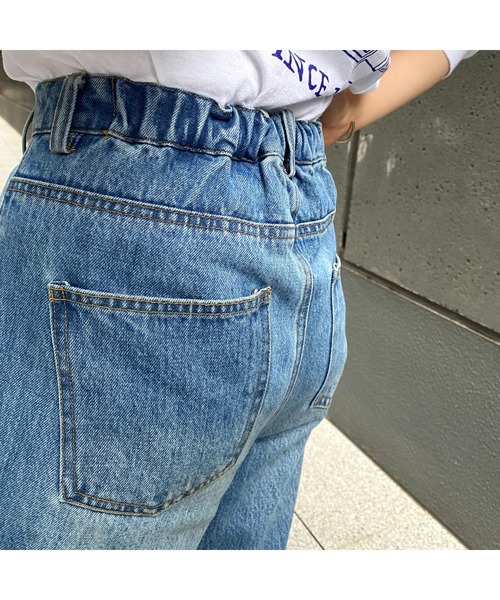CPCM(シーピーシーエム)の「サイドスリット裾フリンジデニム(デニムパンツ・レディース・ブラック/インディゴブルー/ブルー・FREE)」の14枚目の写真
