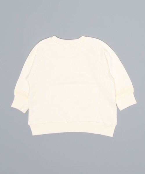 quoti use fith(クゥオティ ユース フィス)の「裏毛ポケット長袖スウェット(スウェット・キッズ・ホワイト/カーキ/チャコールグレー・80/90/100/110/120/130)」の4枚目の写真