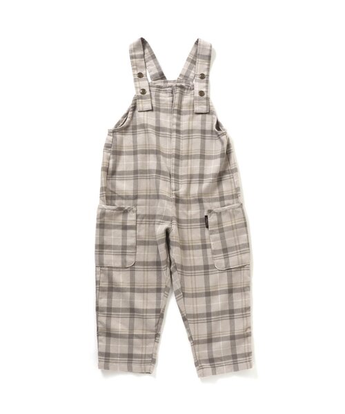 apres les cours（アプレレクール）の「/2柄サロペット（サロペット/オーバーオール・キッズ・ブラウン/グレー・110/120/100）」の2枚目の写真