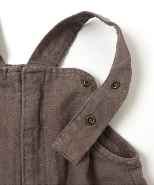 apres les cours（アプレレクール）の「/2柄サロペット（サロペット/オーバーオール・キッズ・ブラウン/グレー・110/120/100）」の6枚目の写真