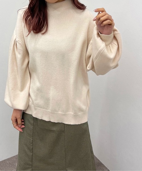 apres jour mignon(アプレジュールミニョン)の「袖タックニット【ZOZOTOWN限定アイテム】【9PO】(ニット/セーター・レディース・ブルー/オレンジ/ブラック/グリーン/アイボリー・フリー/X-LARGE)」の15枚目の写真