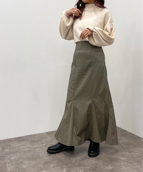 apres jour mignon(アプレジュールミニョン)の「袖タックニット【ZOZOTOWN限定アイテム】【9PO】(ニット/セーター・レディース・ブルー/オレンジ/ブラック/グリーン/アイボリー・フリー/X-LARGE)」の12枚目の写真