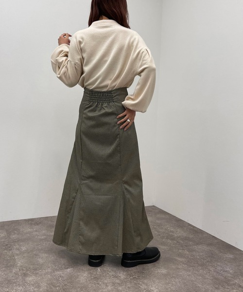 apres jour mignon(アプレジュールミニョン)の「袖タックニット【ZOZOTOWN限定アイテム】【9PO】(ニット/セーター・レディース・ブルー/オレンジ/ブラック/グリーン/アイボリー・フリー/X-LARGE)」の13枚目の写真