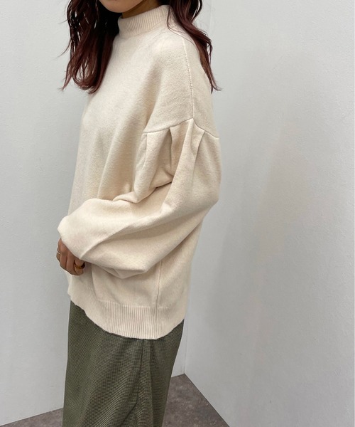apres jour mignon(アプレジュールミニョン)の「袖タックニット【ZOZOTOWN限定アイテム】【9PO】(ニット/セーター・レディース・ブルー/オレンジ/ブラック/グリーン/アイボリー・フリー/X-LARGE)」の16枚目の写真