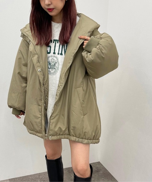 apres jour mignon（アプレジュールミニョン）の「中綿モンスターパーカー【ZOZOTOWN限定アイテム】（その他アウター・レディース・カーキ/ブラック・X-LARGE/フリー）」の15枚目の写真