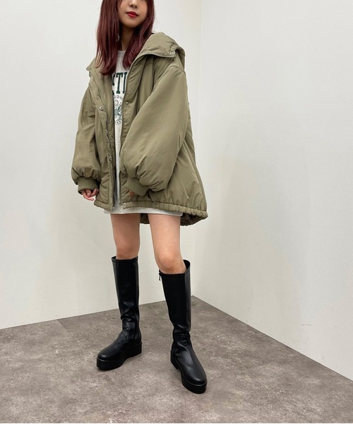 apres jour mignon（アプレジュールミニョン）の「中綿モンスターパーカー【ZOZOTOWN限定アイテム】（その他アウター・レディース・カーキ/ブラック・X-LARGE/フリー）」の20枚目の写真