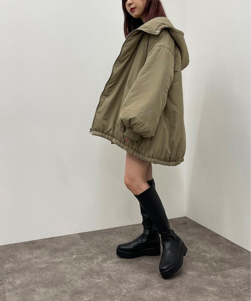 apres jour mignon（アプレジュールミニョン）の「中綿モンスターパーカー【ZOZOTOWN限定アイテム】（その他アウター・レディース・カーキ/ブラック・X-LARGE/フリー）」の21枚目の写真