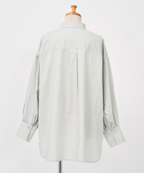 AS KNOW AS de base（アズノゥアズドゥバズ）の「おっきスリーブグッドシャツ（シャツ/ブラウス・レディース・ブラック/オフホワイト/カーキ/グレイッシュベージュ・FREE）」の11枚目の写真