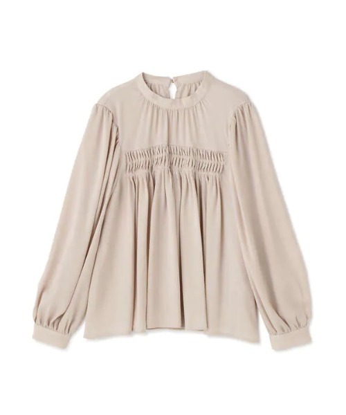 N.（N. Natural Beauty Basic）（エヌエヌナチュラルビューティーベーシック）の「◆ピンタックサテンブラウス（シャツ/ブラウス・レディース・チャコールグレー/ピンク/ナチュラル/イエロー・MEDIUM）」の20枚目の写真