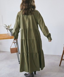 【一枚で決まる】ピンタックボリュームワンピース