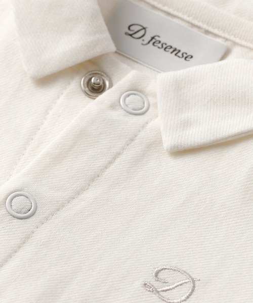 D.fesense（ディーフェセンス）の「【D.fesense/ディーフェセンス】シャツボディ（その他ベビーウェア・キッズ・ホワイト系その他/グレー・70cm/80ｃｍ）」の6枚目の写真