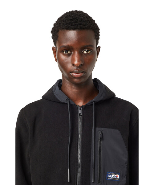 DIESEL（ディーゼル）の「メンズ パーカー フリース ジャケット