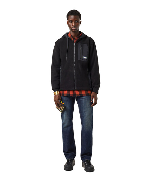 DIESEL（ディーゼル）の「メンズ パーカー フリース ジャケット
