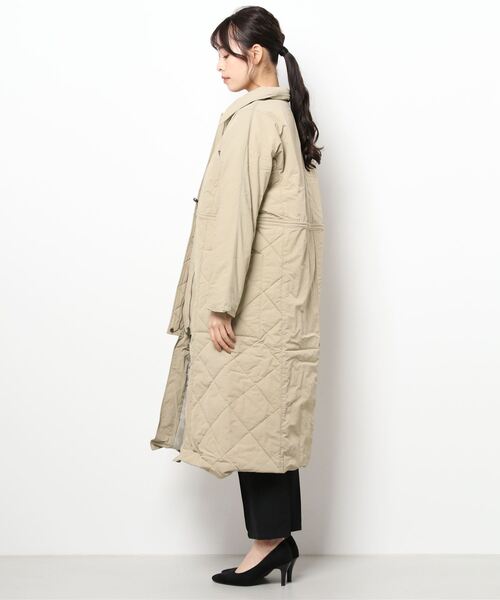 ANT（アント）の「パディングキルティングコート【ANT】（ミリタリージャケット・レディース・ブラック/ベージュ/カーキ・FREE）」の5枚目の写真