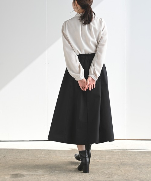 rps(アールピーエス)の「ドロストボリュームスカート(スカート・レディース・チャコールグレー/ブラック/グリーン/グレー/カーキ・M)」の15枚目の写真