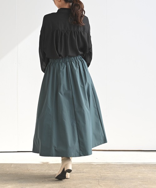 rps(アールピーエス)の「ドロストボリュームスカート(スカート・レディース・チャコールグレー/ブラック/グリーン/グレー/カーキ・M)」の20枚目の写真