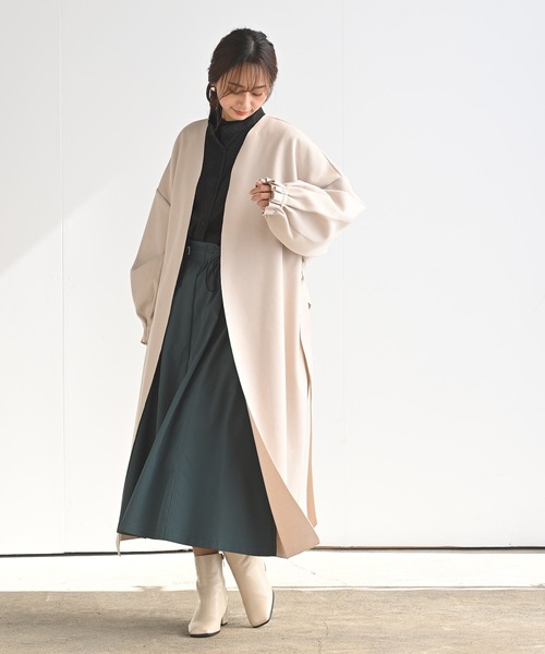 rps(アールピーエス)の「ドロストボリュームスカート(スカート・レディース・チャコールグレー/ブラック/グリーン/グレー/カーキ・M)」の17枚目の写真