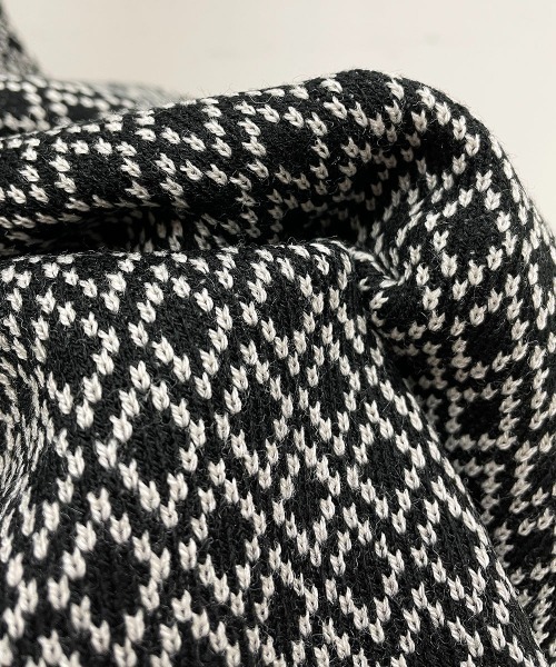 PICCIN（ピッチン）の「ハイゲージ幾何学ニットパンツ（その他パンツ・レディース・グリーン/ブラック・M/L）」の18枚目の写真