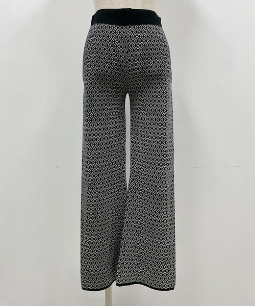 PICCIN（ピッチン）の「ハイゲージ幾何学ニットパンツ（その他パンツ・レディース・グリーン/ブラック・M/L）」の13枚目の写真