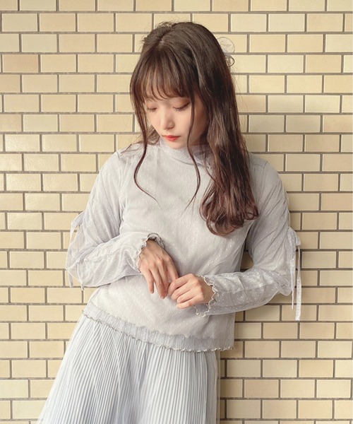 Swankiss（スワンキス）の「AD candoll cut T（Tシャツ/カットソー・レディース・ピンク/オフホワイト/ブラック/グレー・FREE）」の3枚目の写真