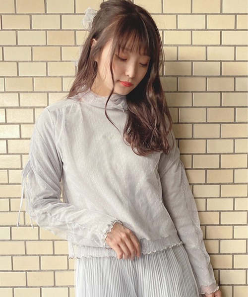 Swankiss（スワンキス）の「AD candoll cut T（Tシャツ/カットソー・レディース・ピンク/オフホワイト/ブラック/グレー・FREE）」の14枚目の写真