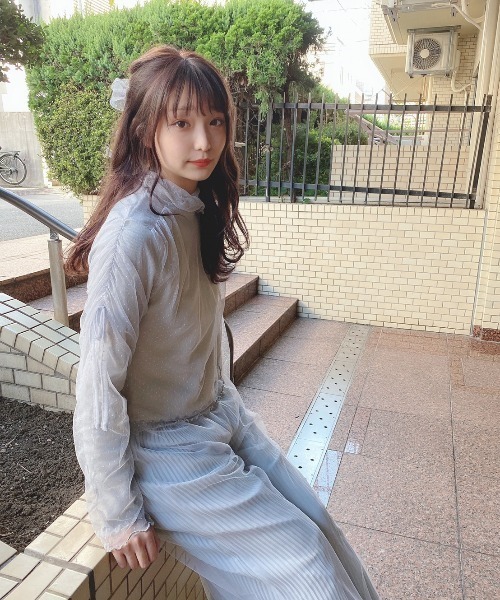 Swankiss（スワンキス）の「AD candoll cut T（Tシャツ/カットソー・レディース・ピンク/オフホワイト/ブラック/グレー・FREE）」の16枚目の写真