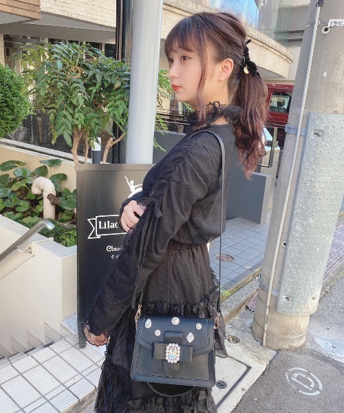 Swankiss（スワンキス）の「AD candoll cut T（Tシャツ/カットソー・レディース・ピンク/オフホワイト/ブラック/グレー・FREE）」の11枚目の写真