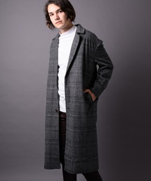 MGV | シャギーウールワイドビックシルエットチェックチェスターコート(チェスターコート)
