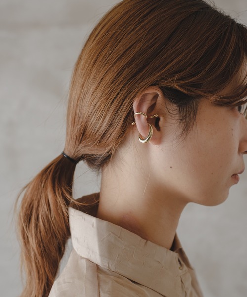 Kastane(カスタネ)の「【fiw.】ティアドロップイヤカフ3set(イヤーカフ・レディース・シルバー/ゴールド・FREE)」の5枚目の写真