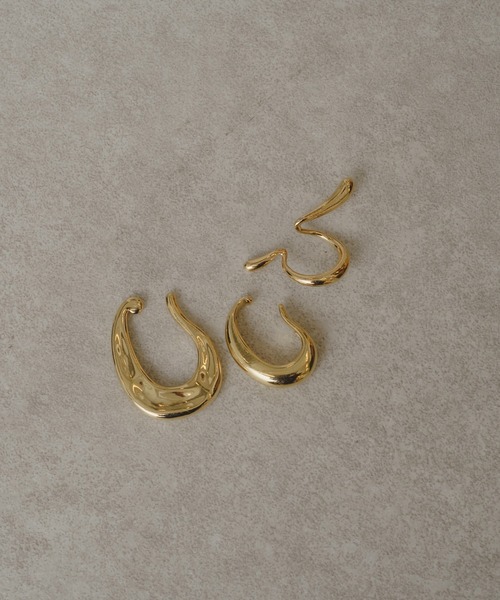 Kastane(カスタネ)の「【fiw.】ティアドロップイヤカフ3set(イヤーカフ・レディース・シルバー/ゴールド・FREE)」の10枚目の写真