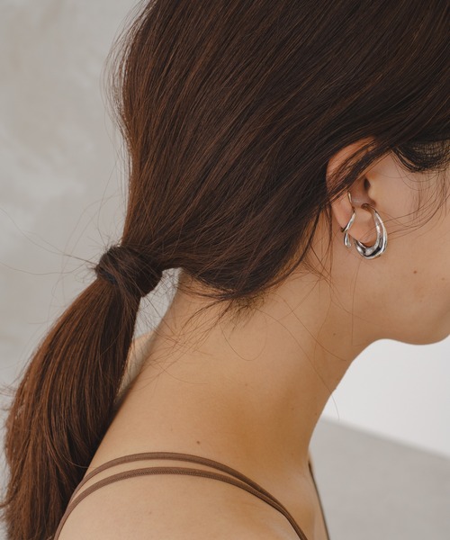 Kastane(カスタネ)の「【fiw.】ティアドロップイヤカフ3set(イヤーカフ・レディース・シルバー/ゴールド・FREE)」の9枚目の写真