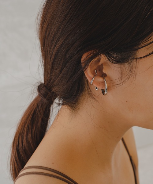 Kastane(カスタネ)の「【fiw.】ティアドロップイヤカフ3set(イヤーカフ・レディース・シルバー/ゴールド・FREE)」の6枚目の写真