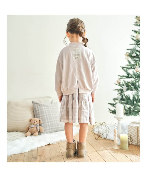 apres les cours(アプレレクール)の「ロゴ刺繍おそろいトレーナー(スウェット・キッズ・オフホワイト・90/100/110/120/80/130/140)」の10枚目の写真