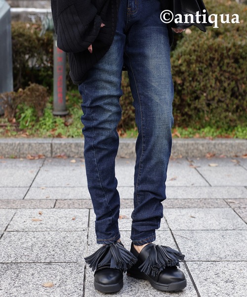 antiqua（アンティカ）の「2WAYボリュームタッセルシューズ（スニーカー・レディース・ブラック・23/24/25）」の16枚目の写真