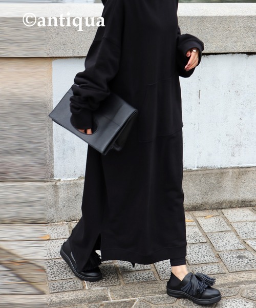 antiqua（アンティカ）の「2WAYボリュームタッセルシューズ（スニーカー・レディース・ブラック・23/24/25）」の21枚目の写真