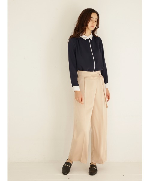 TONAL（トーナル）の「クレリックシャツ（シャツ/ブラウス・レディース・ネイビー/オフホワイト/モカ・38）」の15枚目の写真