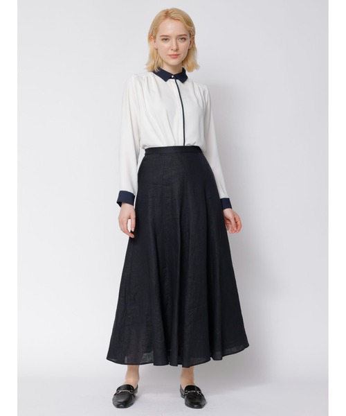 TONAL（トーナル）の「クレリックシャツ（シャツ/ブラウス・レディース・ネイビー/オフホワイト/モカ・38）」の7枚目の写真