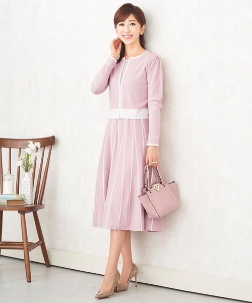 ニット ZIP ジャケット バイカラー Prima Scherrer