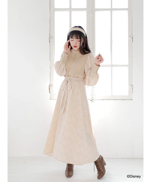 Disney（ディズニー）の「ミニー/スタンドカラーワンピース（ワンピース・レディース・ベージュ・FREE）」の16枚目の写真