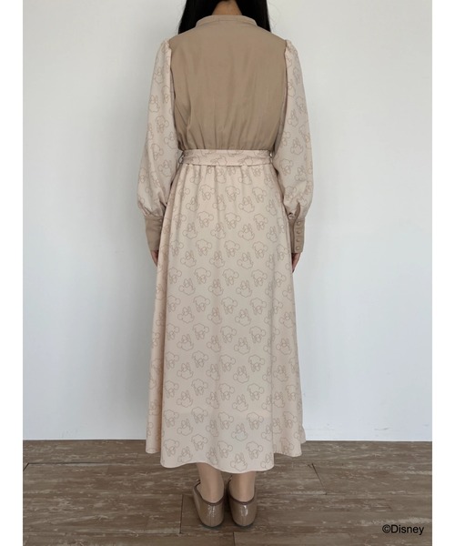 Disney（ディズニー）の「ミニー/スタンドカラーワンピース（ワンピース・レディース・ベージュ・FREE）」の17枚目の写真