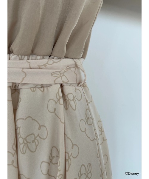 Disney（ディズニー）の「ミニー/スタンドカラーワンピース（ワンピース・レディース・ベージュ・FREE）」の5枚目の写真