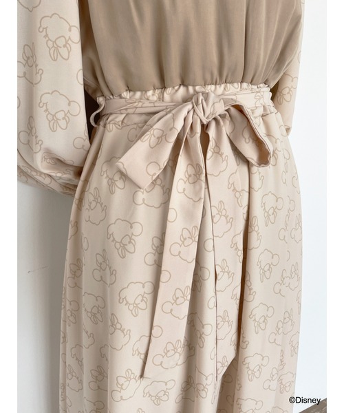 Disney（ディズニー）の「ミニー/スタンドカラーワンピース（ワンピース・レディース・ベージュ・FREE）」の20枚目の写真