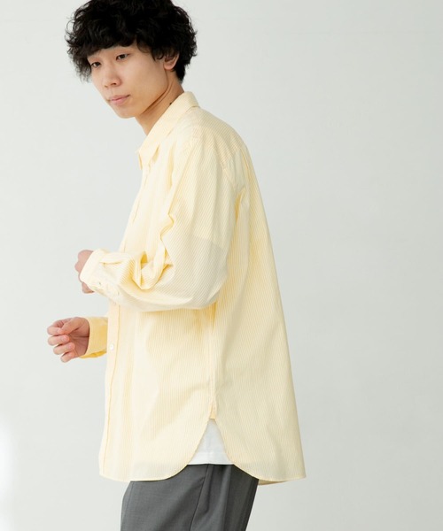 FORK&SPOON（フォークアンドスプーン）の「FORK&SPOON　オックスレギュラーカラーシャツ（シャツ/ブラウス・メンズ・グリーン系その他/イエロー系その他・4/5）」の21枚目の写真