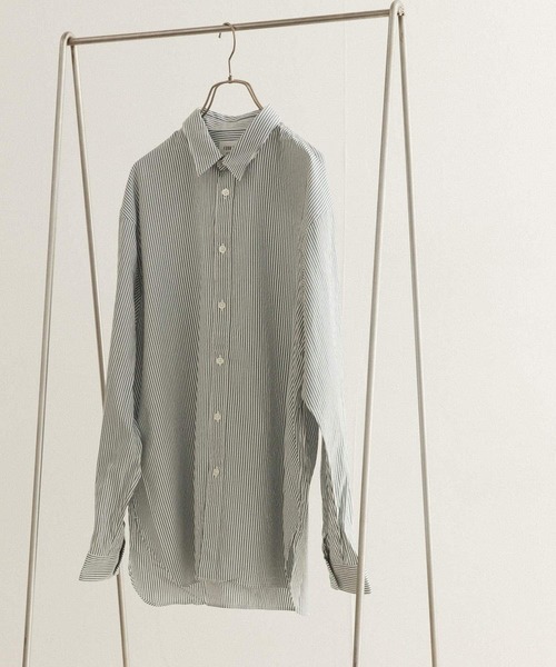 FORK&SPOON（フォークアンドスプーン）の「FORK&SPOON　オックスレギュラーカラーシャツ（シャツ/ブラウス・メンズ・グリーン系その他/イエロー系その他・4/5）」の10枚目の写真