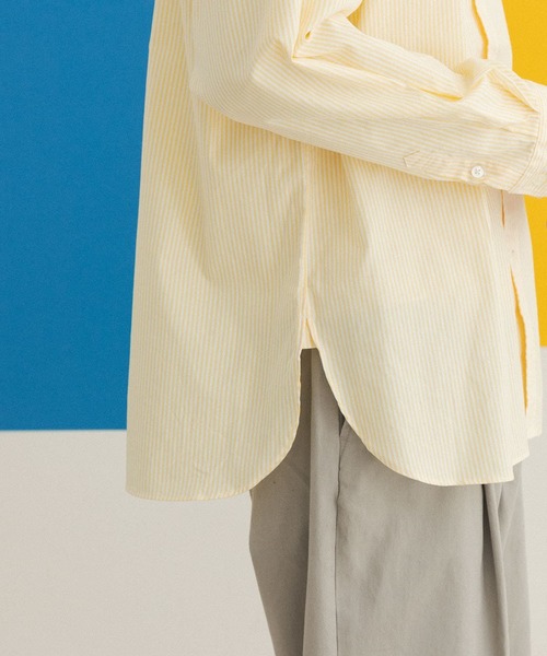 FORK&SPOON（フォークアンドスプーン）の「FORK&SPOON　オックスレギュラーカラーシャツ（シャツ/ブラウス・メンズ・グリーン系その他/イエロー系その他・4/5）」の13枚目の写真